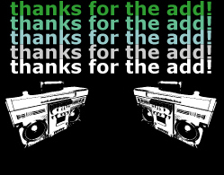 Thanks for the Add Myspace Comments