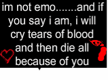 Emo Myspace Comments